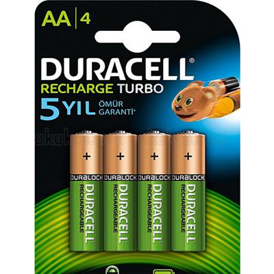 Duracell Şarj edilebilir 2400 mAh Turbo Şarjlı AA Kalem Pil